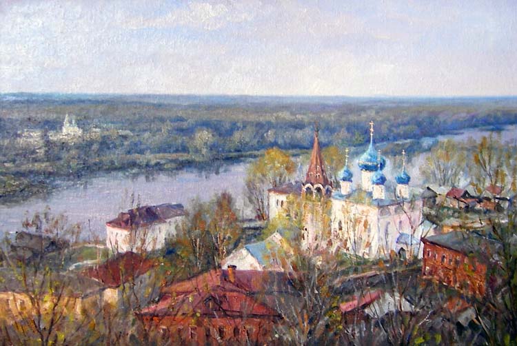 'Spring Morning in Gorokhovets by Yury Fedorenkov