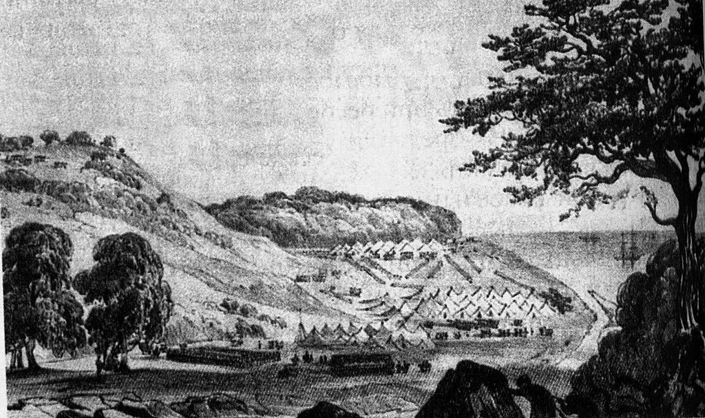 Depiction of the Russian camp in 1838