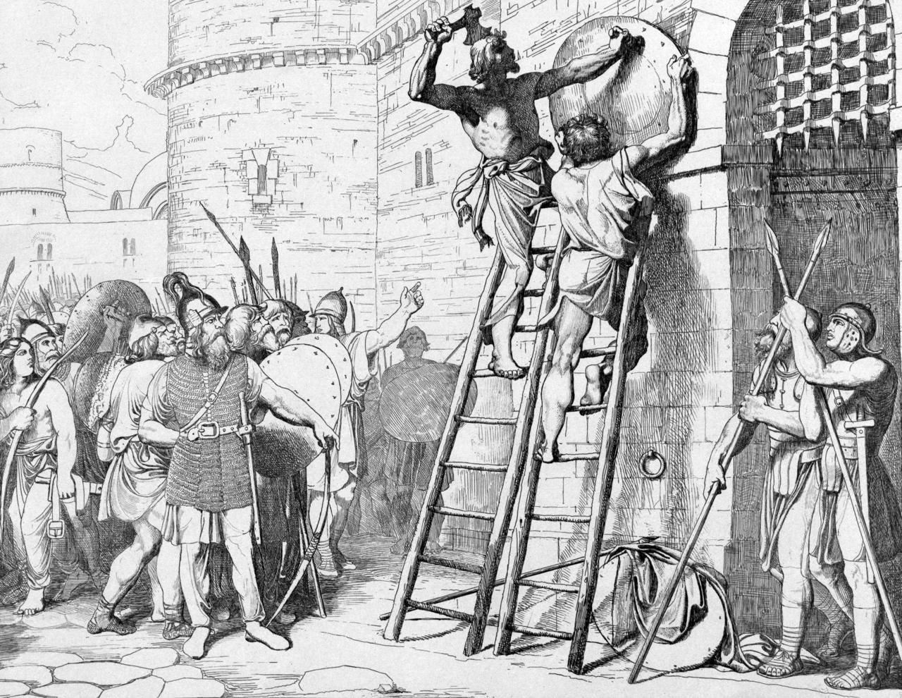 'Oleg Has His Shield Fixed to the Gates of Constantinople' by Fyodor Bruni