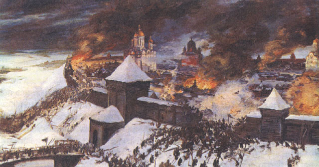 'The Defence of Ryazan. Part of a Diorama' by Efim Deshalyt