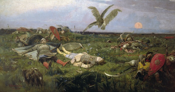 'The field of Igor Svyatoslavich's battle with the Polovtsy' by Viktor Vasnetsov (1889)