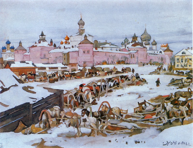 'The Rostov Kremlin' by Konstantin Yuon
