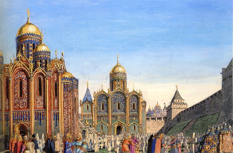 'Vladimir-on-Klyazma at the end of the 12th Century' by Mikhail Kudryavtsev