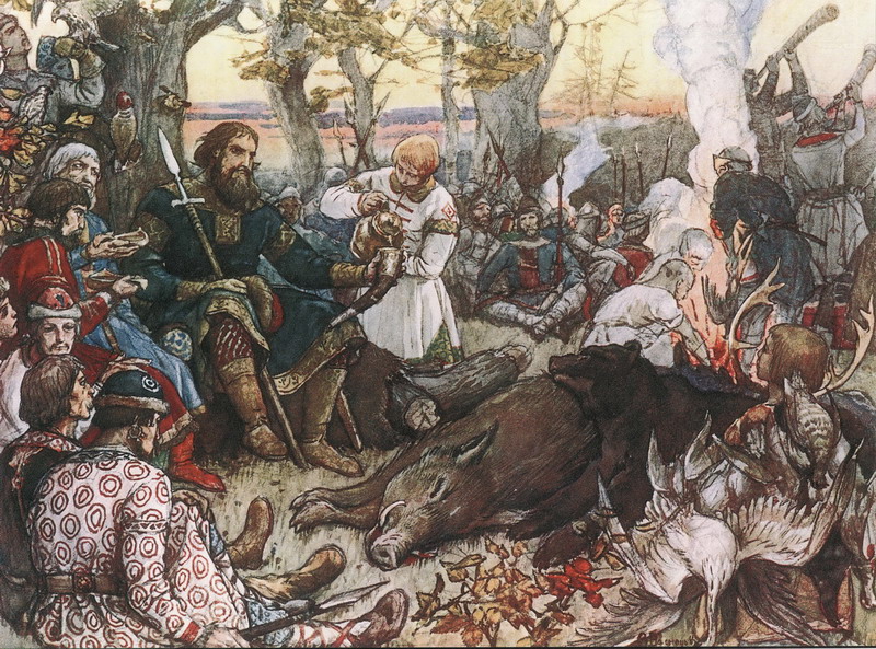 'Vladimir Monomakh Resting after a Hunt' by Apollinary Vasnetsov