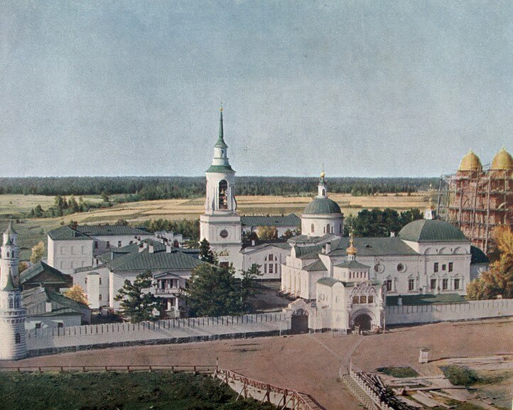 The Svyato-Nikolsky Monastery 1909 by S. Prokudin-Gorsky.