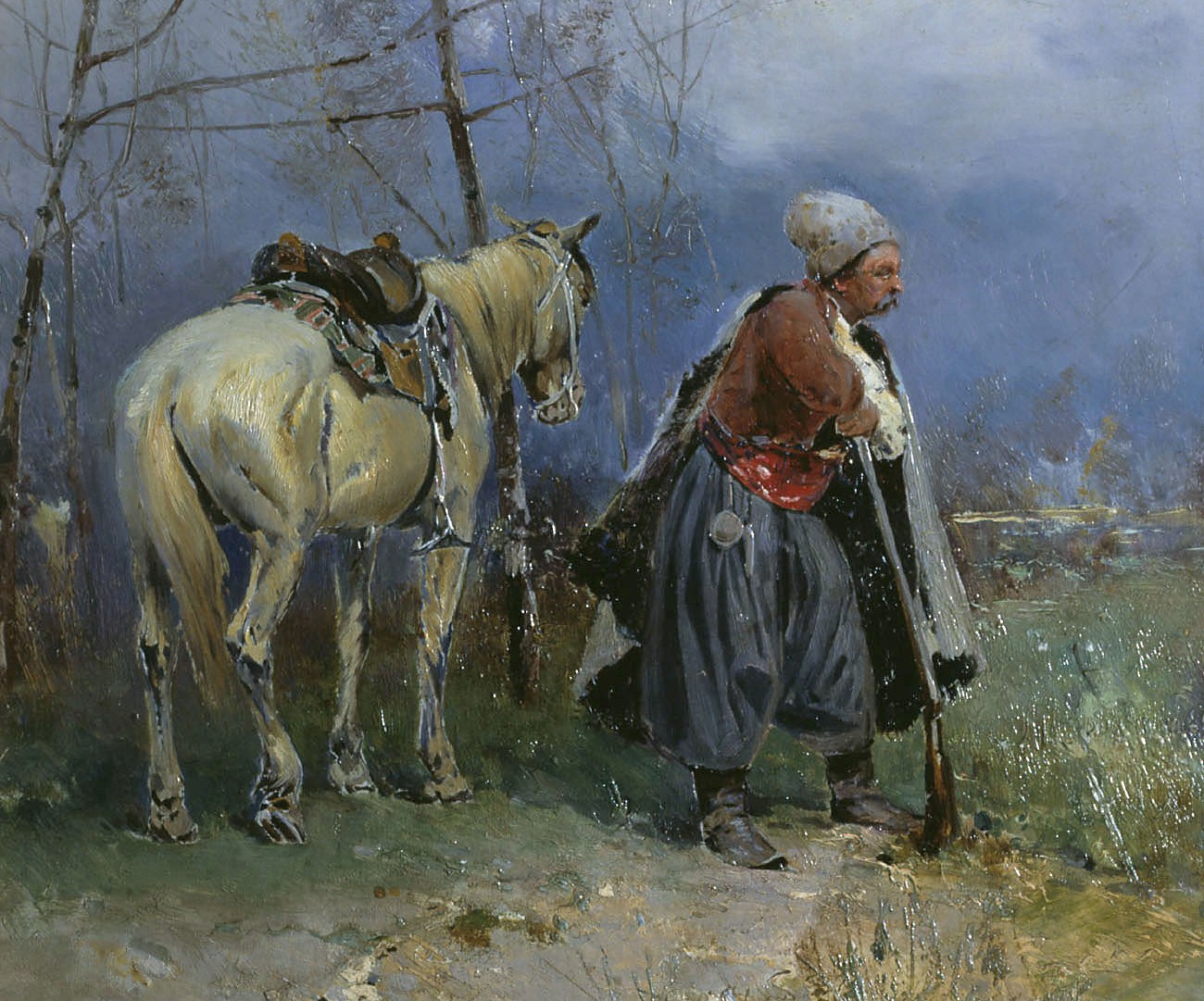 'Zaporozhian Cossack on lookout' by Serhii Vasylkivsky