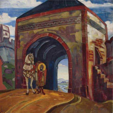 'St Mercurius of Smolensk' by Nikolai Rerikh (1919)