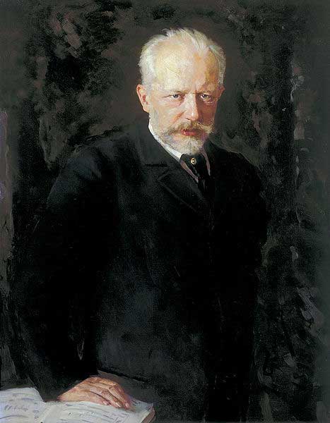 Portrait of Pyotr Tchaikovsky by Nikolai Kuznetsov (1893)