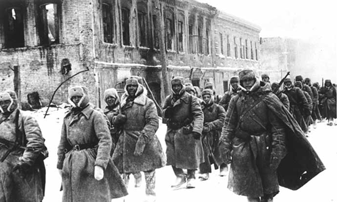 Red Army liberators in Kaluga (1941)