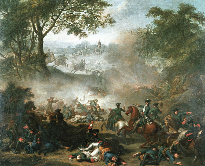 'Battle of Lesnaya' by Jean-Marc Nattier (1717)