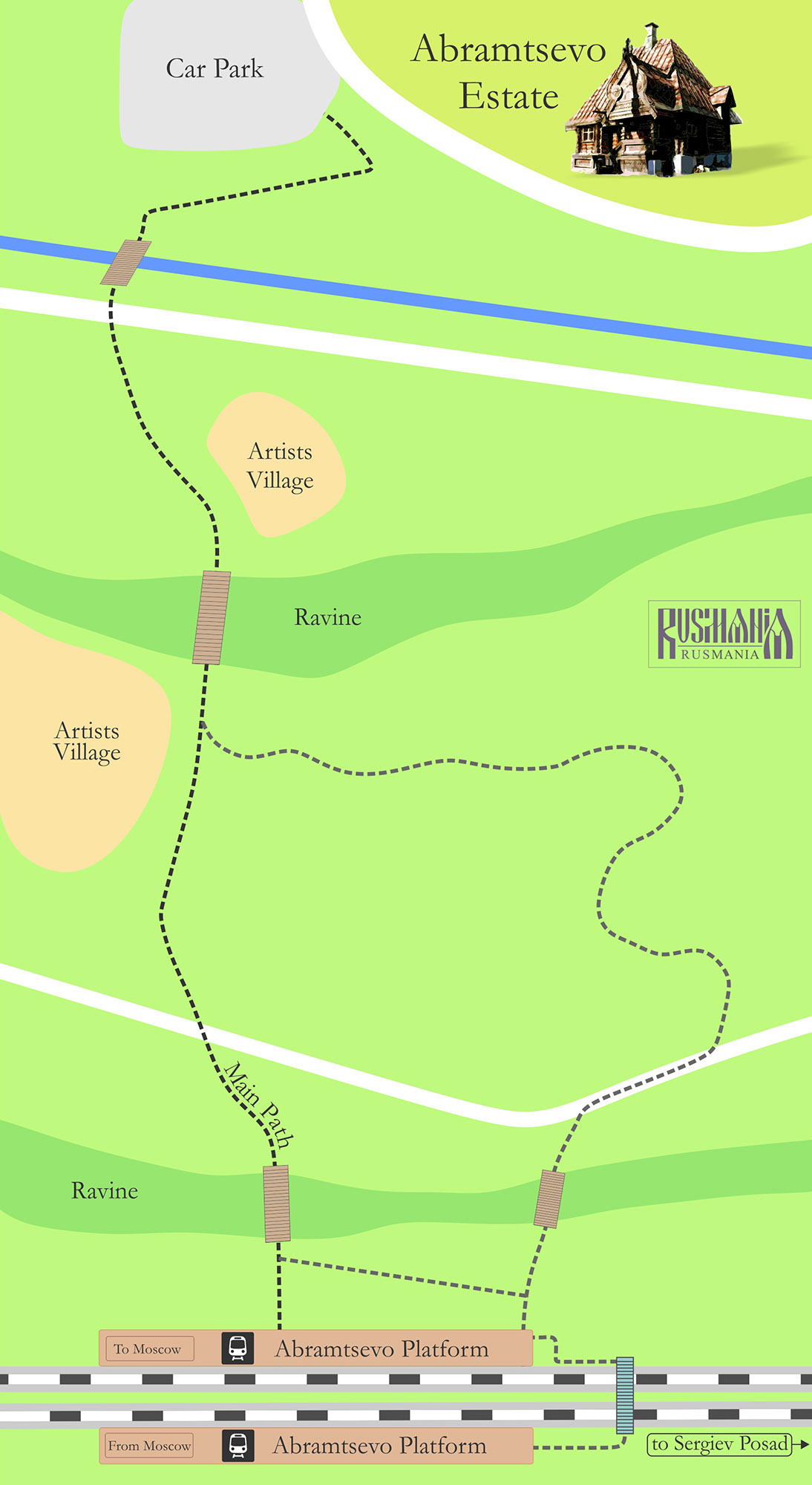 Abramtsevo map