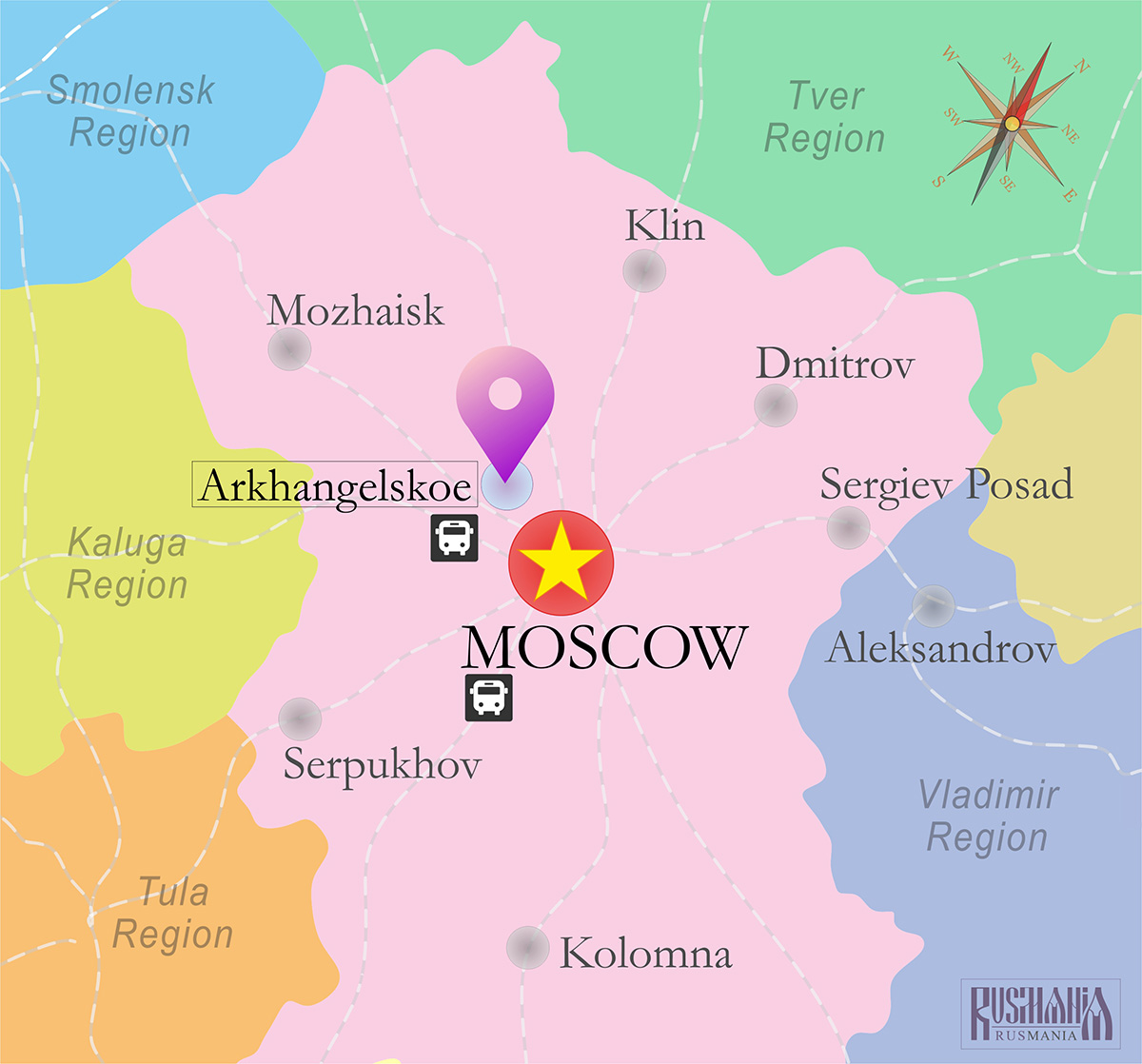 Arkhangelskoe location
