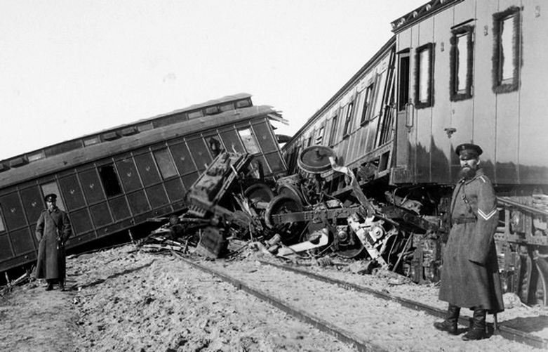 Photograph of the Borki Train Disaster