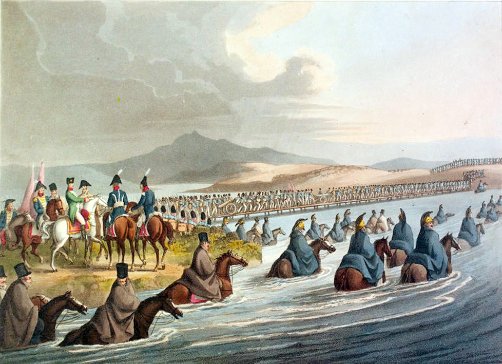 'The Grande Armée crossing the Niemen' by John Heaveside Clark (1816)