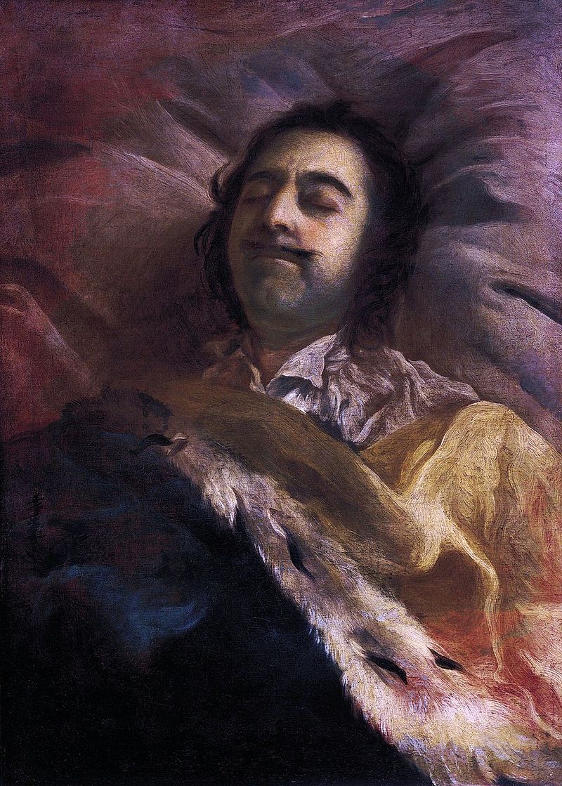 'Peter the Great on his deathbed' by Ivan Nikitin (1725)