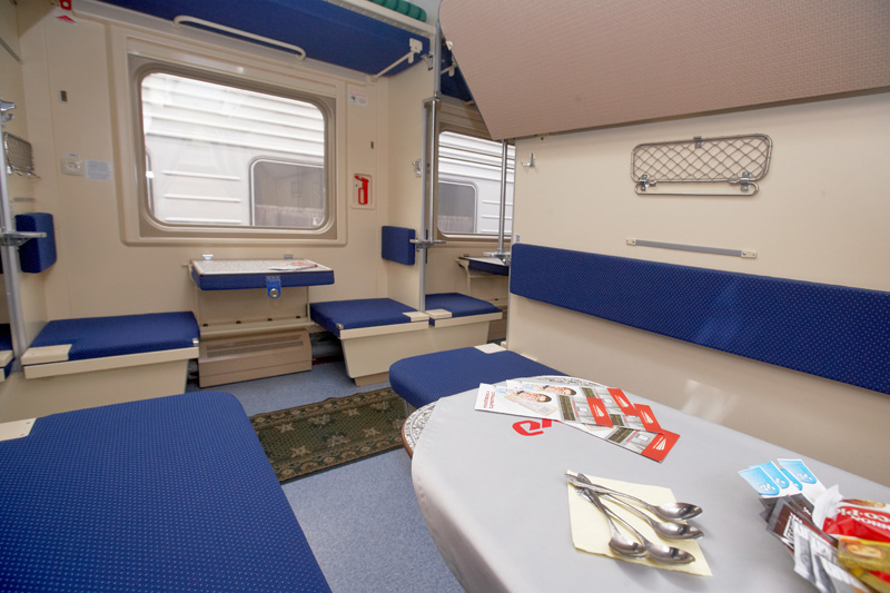 Platskartny carriage of a premium train | ©rzd.ru