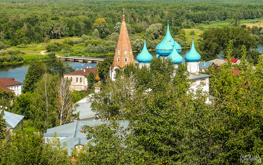 Blue domes of the Annunciation Cathedral