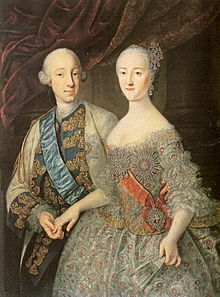 Peter and Catherine' by Georg Grooth (1745)
