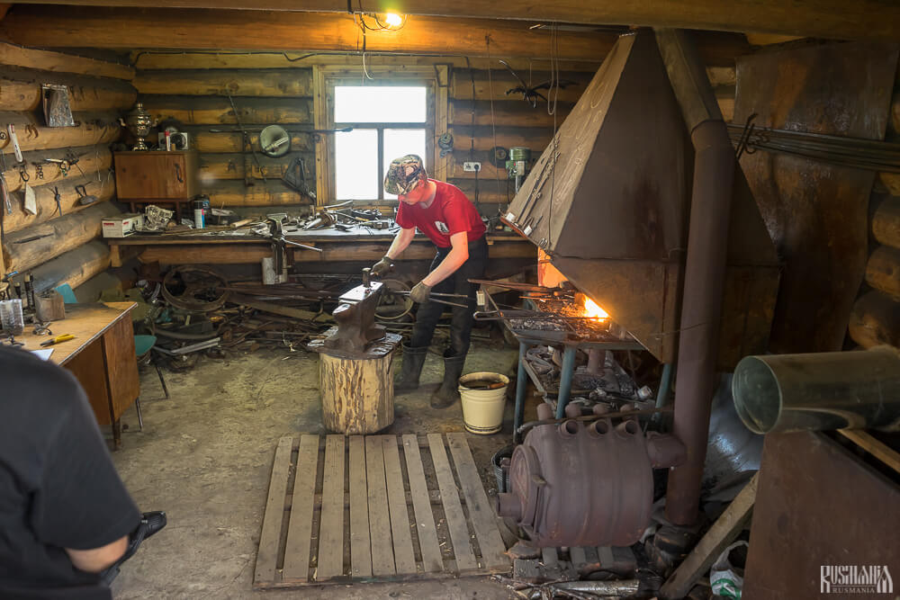  Blacksmith in Ust-Pocha Village