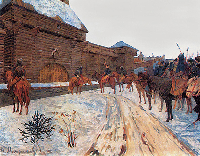 'The Mongols at the Walls of Vladimir' by Vasily Maksimov
