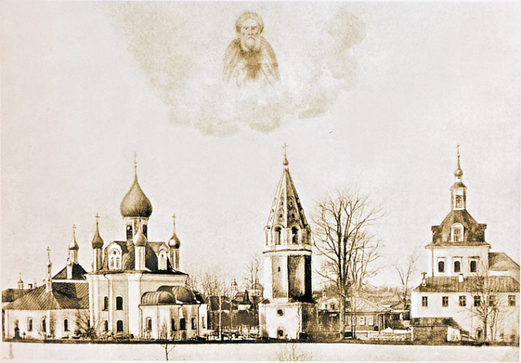 Engraving of the Nikolsky Monastery