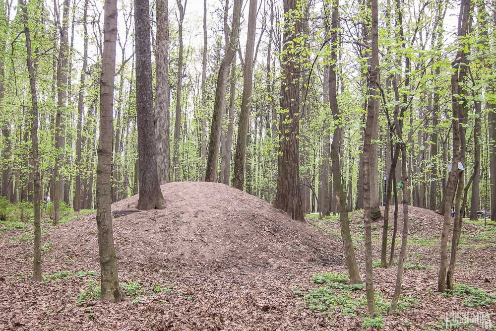 Vyatichi tribe burial mounds, Tsaritsyno Estate (May 2011)