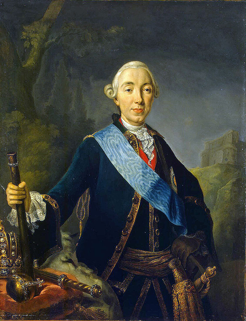 Coronation portrait of Peter III of Russia by Lucas Conrad Pfandzelt (1761)