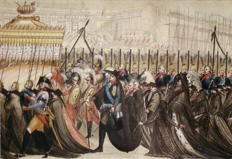 Depiction of the Reburial of Peter III