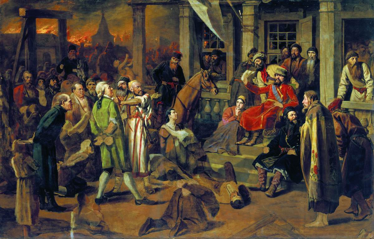 'Pugachev Administering Justice to the Population' by Vasily Perov (1875)