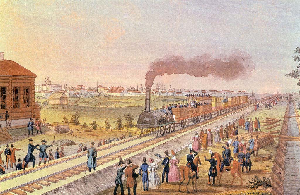 Depiction of Tsarskoe Selo Railway