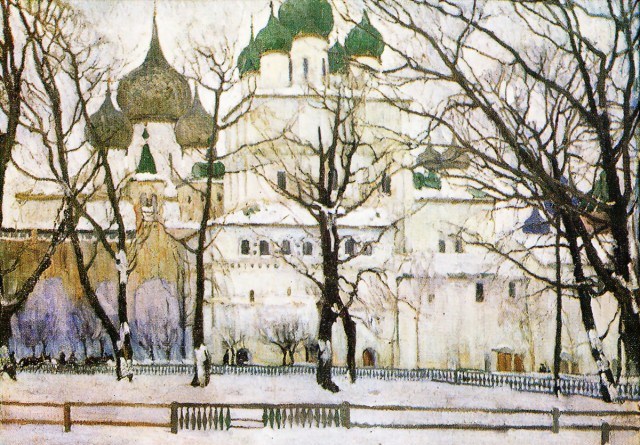 'Cathedrals in Rostov' by Konstantin Yuon